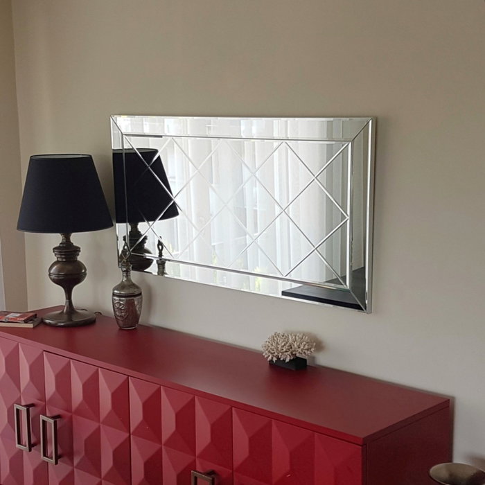 Hanah Home Espejo de Hotel A306Y Plateado